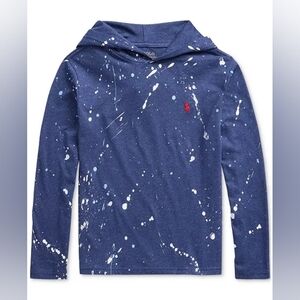 Polo Ralph Lauren | Big Boys Paint-Splatter Cotton Jersey Hooded T-Shirt